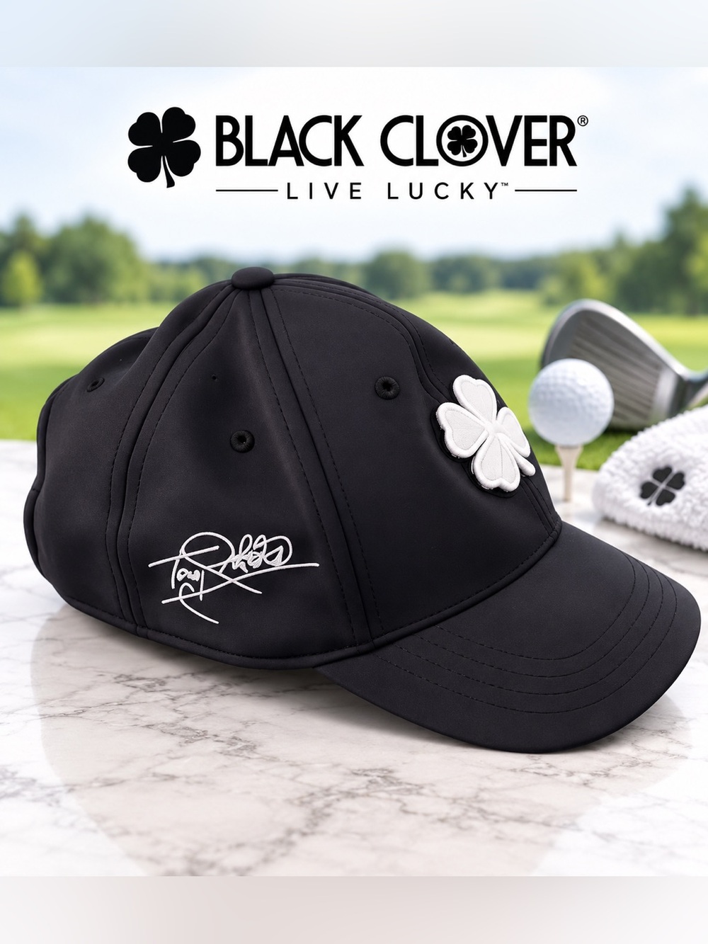 Tony Robbins Black Clover Live With Passion Live Lucky Memory Fit Hat Cap Rare